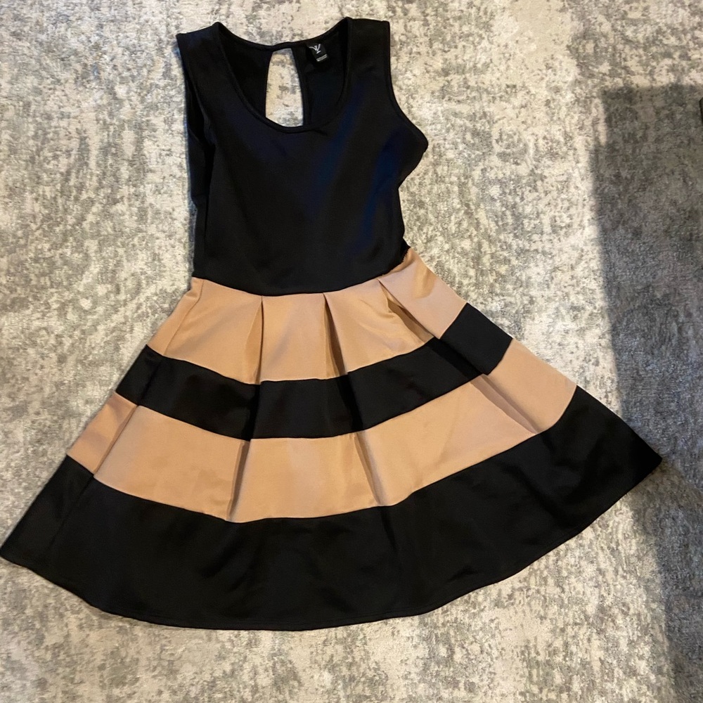 Black and Tan Dress